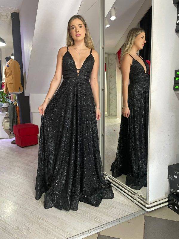 Rochie Black Glitter
