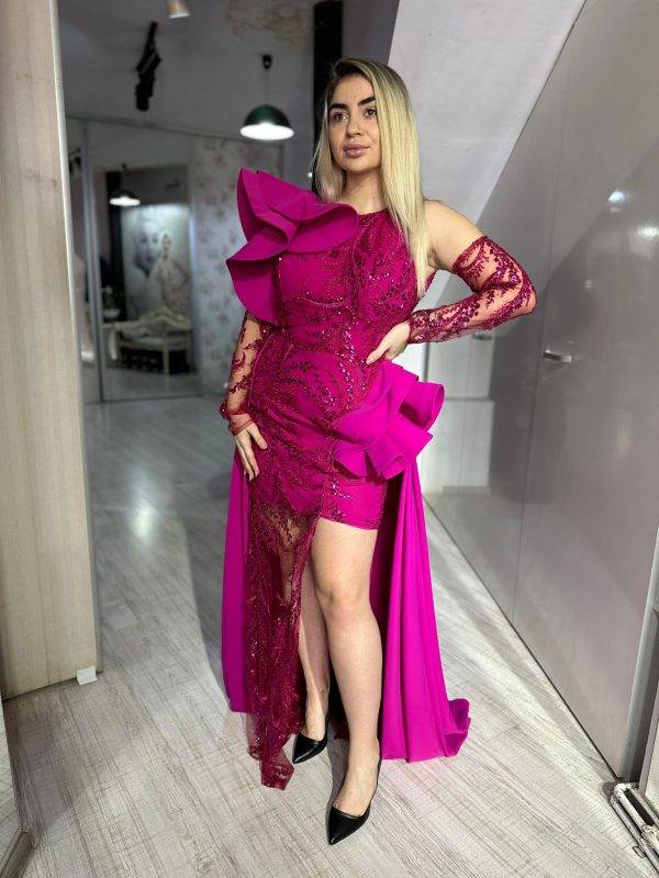 Rochie roma fucsia