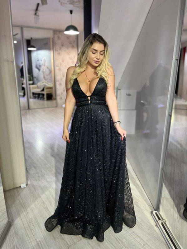 Rochie Black Glitter