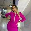 Rochie fame midi fucsia