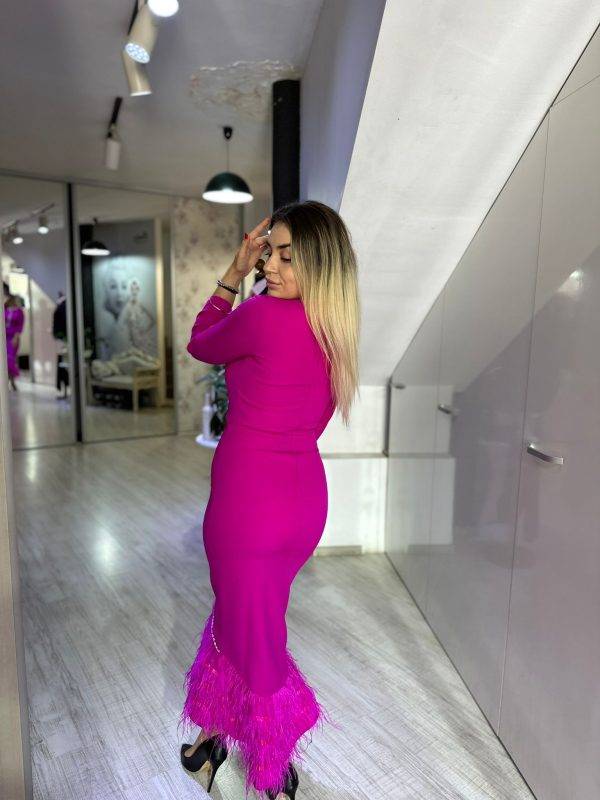 Rochie fame midi fucsia