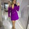 Rochie sacou magenta