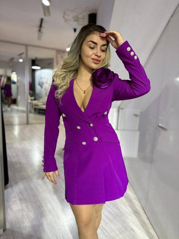 Rochie sacou magenta