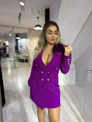 Rochie sacou magenta