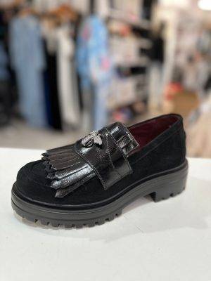Pantofi sport din piele naturala black