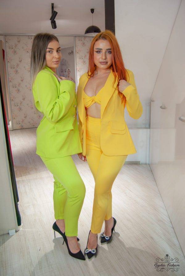 Costum galben 3 piese