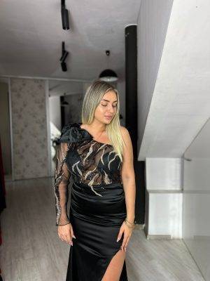 Rochie amelia lunga neagra