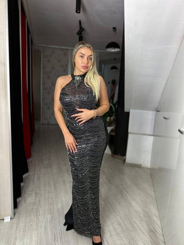 Rochie abby black midi