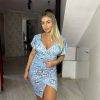 Rochie cu flori scurta