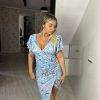 Rochie cu flori scurta