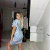 Rochie cu flori scurta