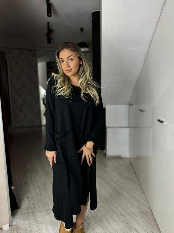 Rochie oversize fermoar lateral
