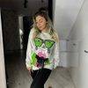 Bluza imprimeu ochelari