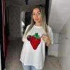 Tricou imprimeu capsuna
