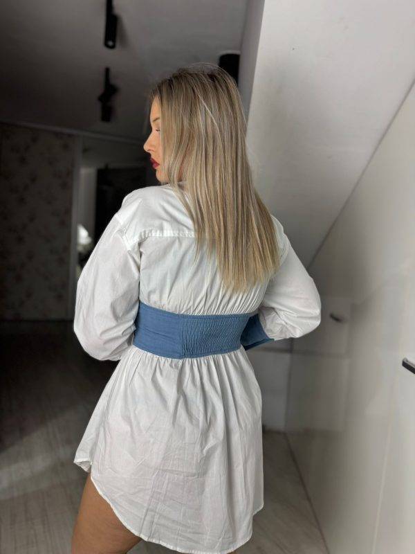 Camasa tip rochie cu, corset din jeans