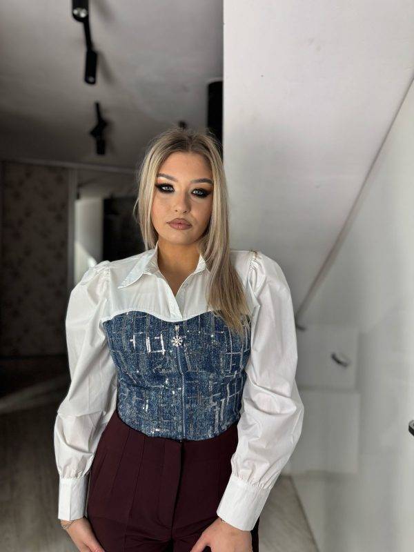 Camasa scurta cu blug
