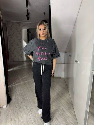 Pantaloni negrii sport