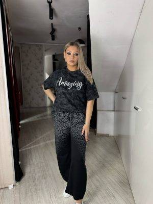 Pantaloni sport print