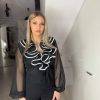 Camasa neagra cu volane