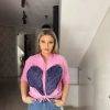 Camasa cu inima din jeans