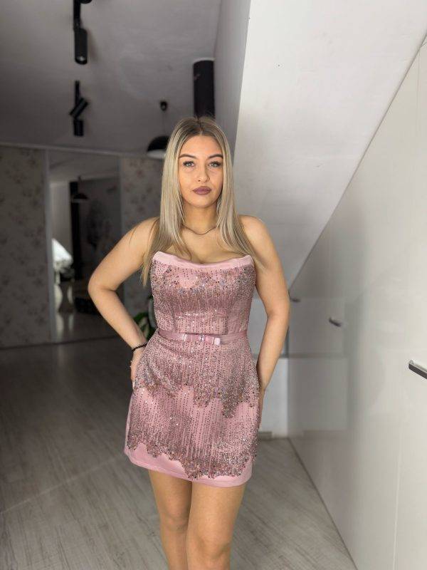 Rochie scurta rose