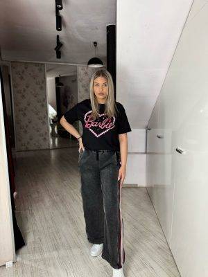 Pantaloni cu fermoar lateral