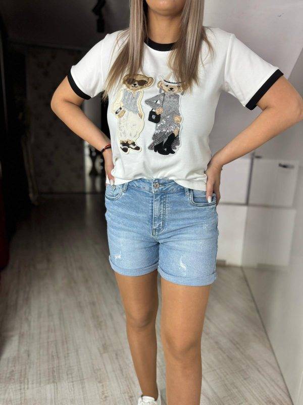 Pantalon scurt albastru