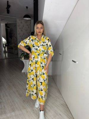 Rochie midi cu lamai