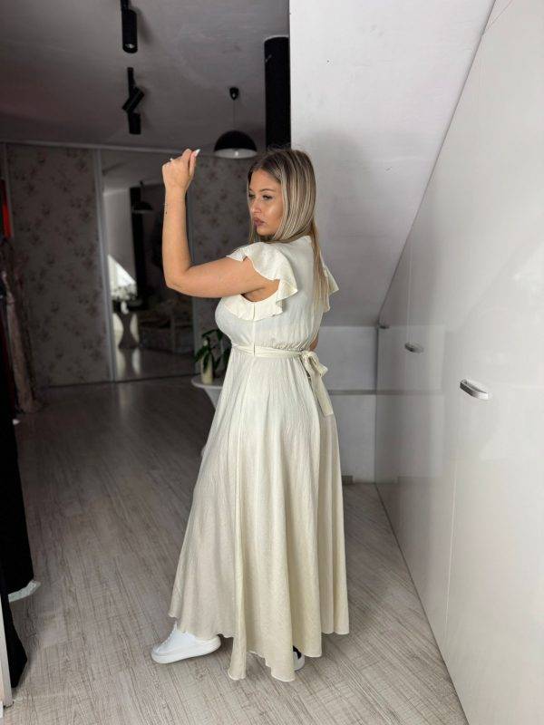 Rochie cu volan la maneci