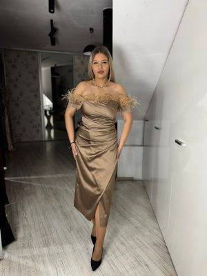 Rochie elvira cappucino