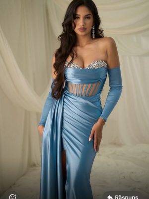 Rochie siena bleu