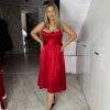 Rochie rosie midi
