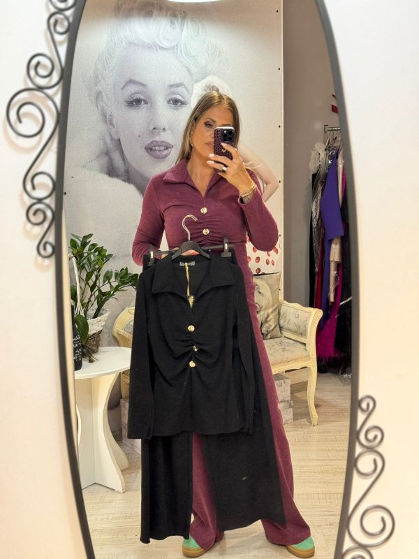 Compleu cu bluza incretita