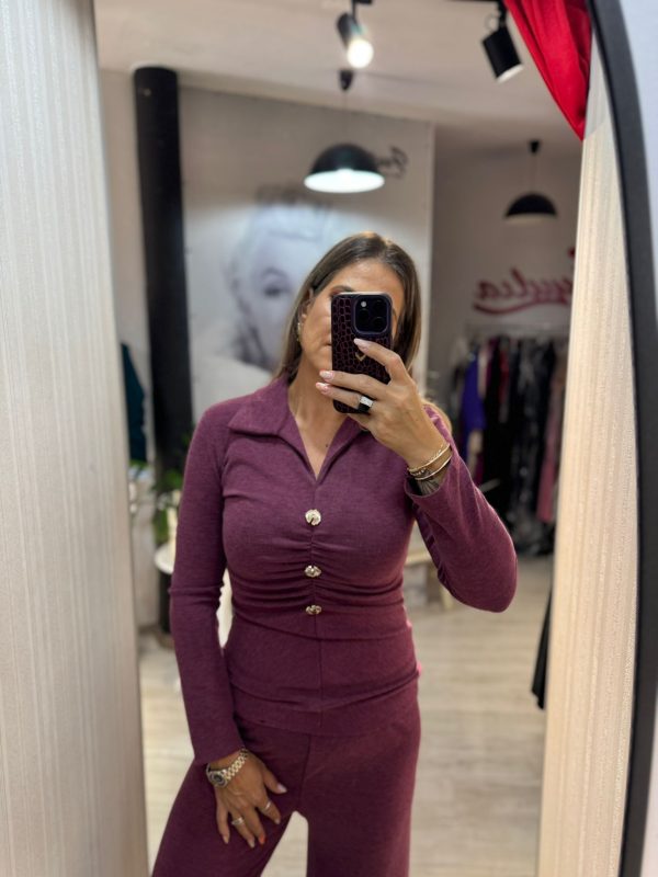 Compleu cu bluza incretita