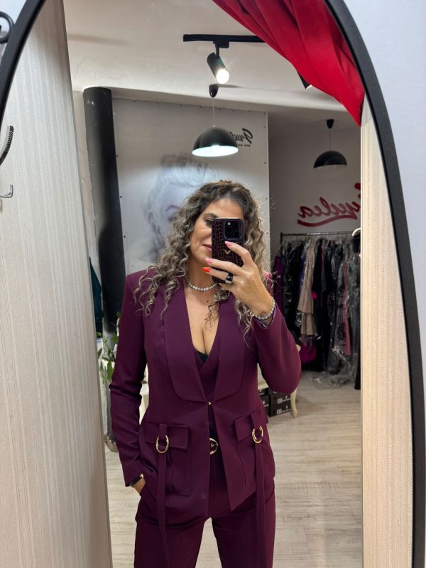 Compleu 3 piese burgundi