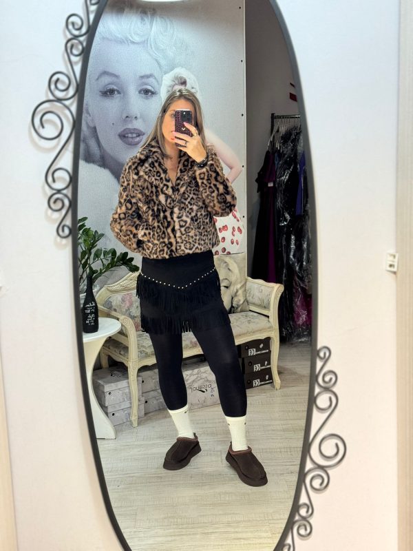 Fusta pantalon cu franjuri