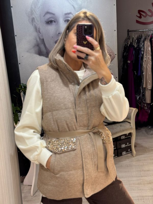 Vesta cu cordon in talie