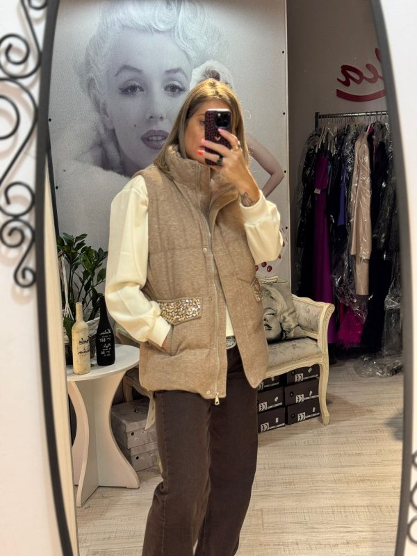 Vesta cu cordon in talie