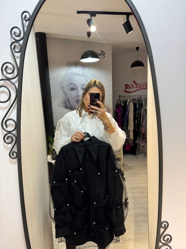 Camasa dublata cu tull