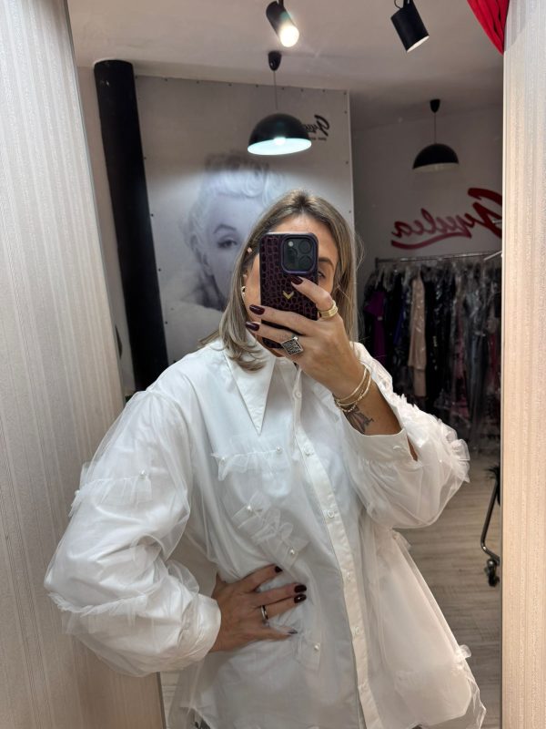 Camasa dublata cu tull