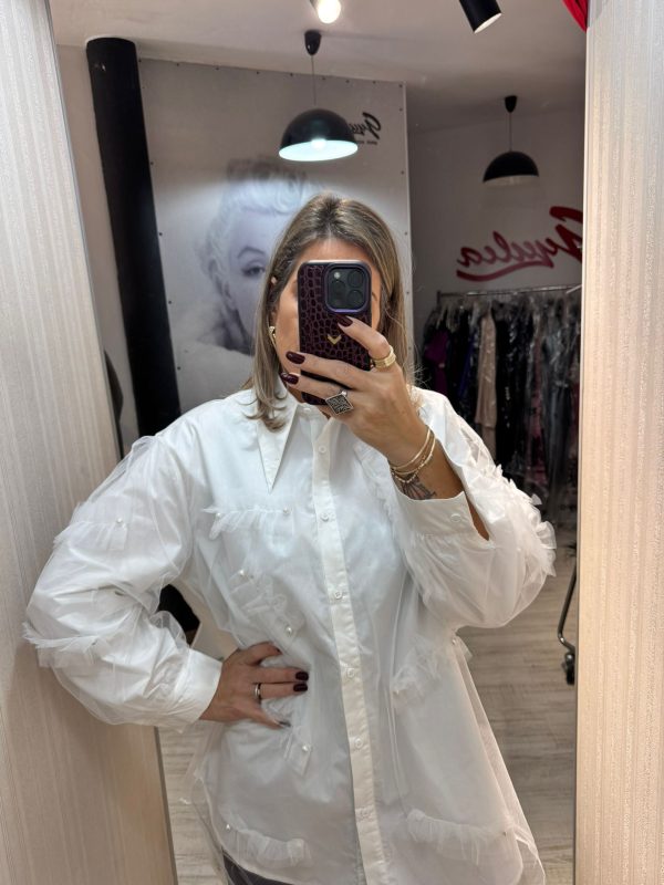 Camasa dublata cu tull