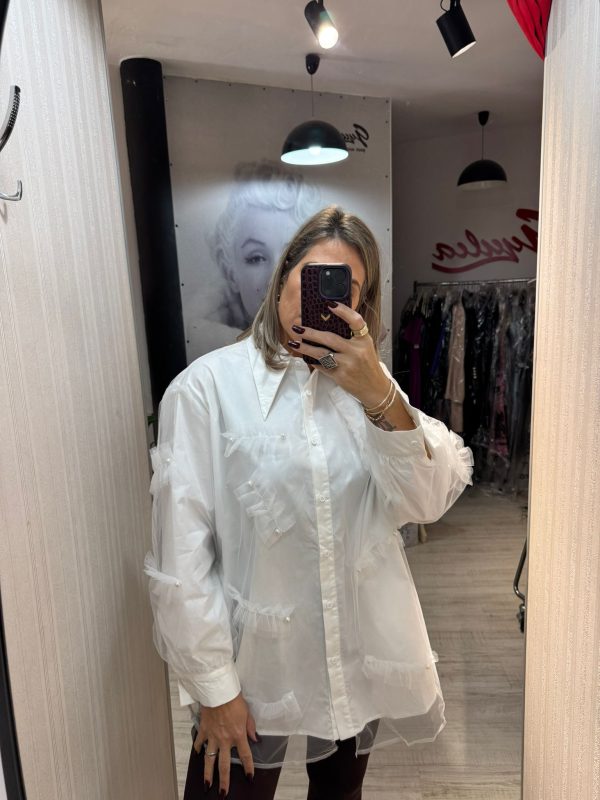 Camasa dublata cu tull