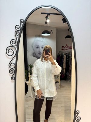 Camasa dublata cu tull