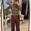 Pantalon piele eco drept