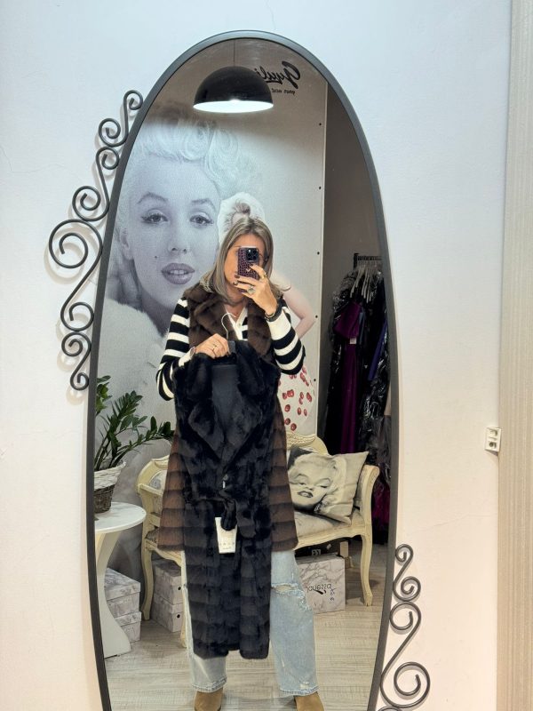 Vesta lunga din blana