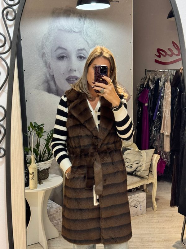 Vesta lunga din blana