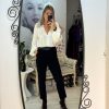 Pantalon negru cu talie inalta
