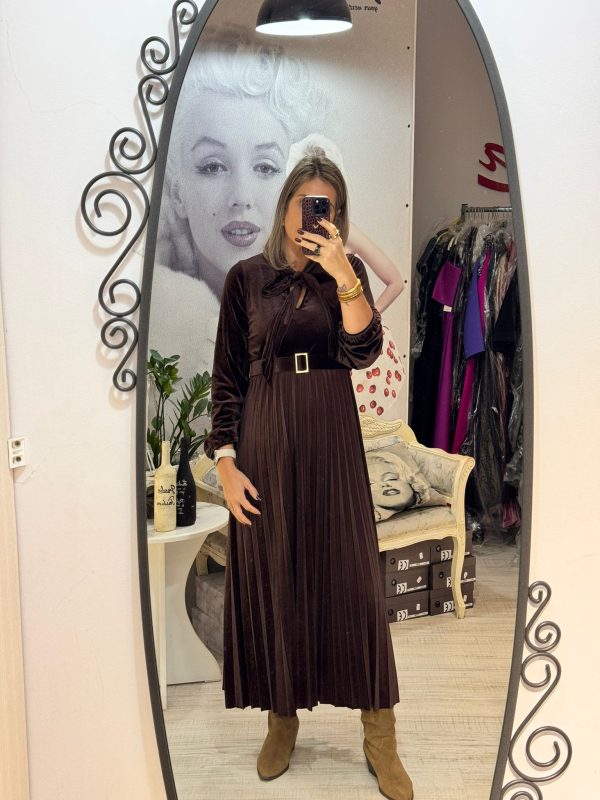 Rochie maxi,din catifea