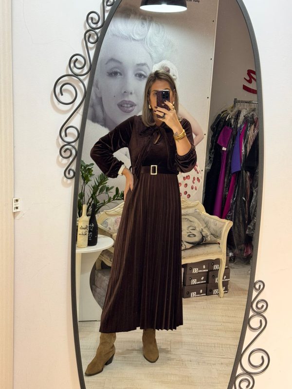 Rochie maxi,din catifea