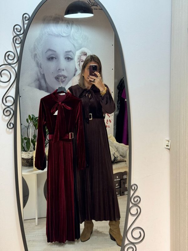 Rochie maxi,din catifea